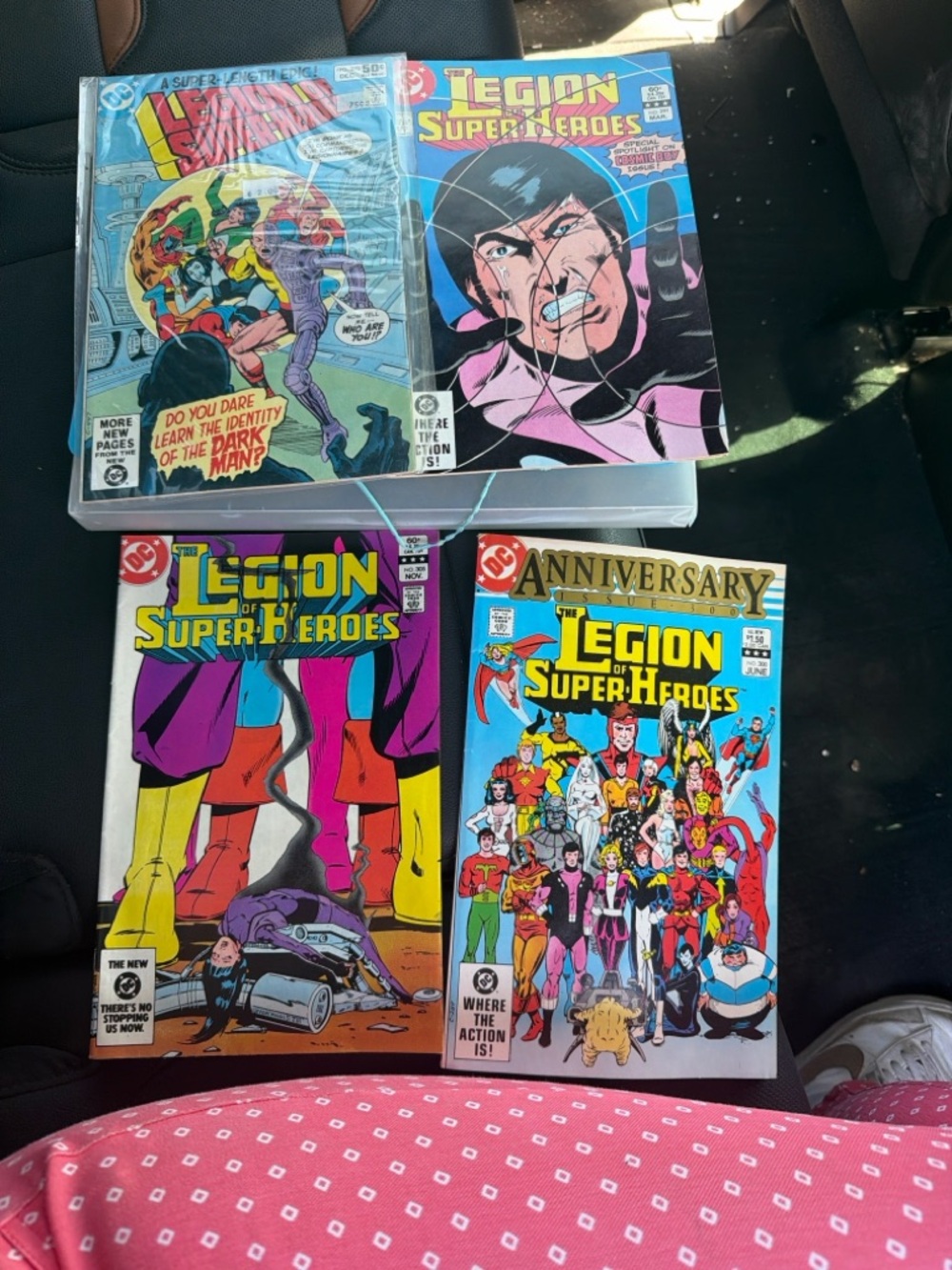 DC Legion of Super-Heroes Comic Lot — Blue, Yellow, Red, Pink, Black